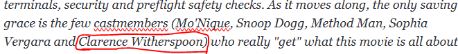 Screenshot of the quote above. The name "Clarence Witherspoon" is circled in red.