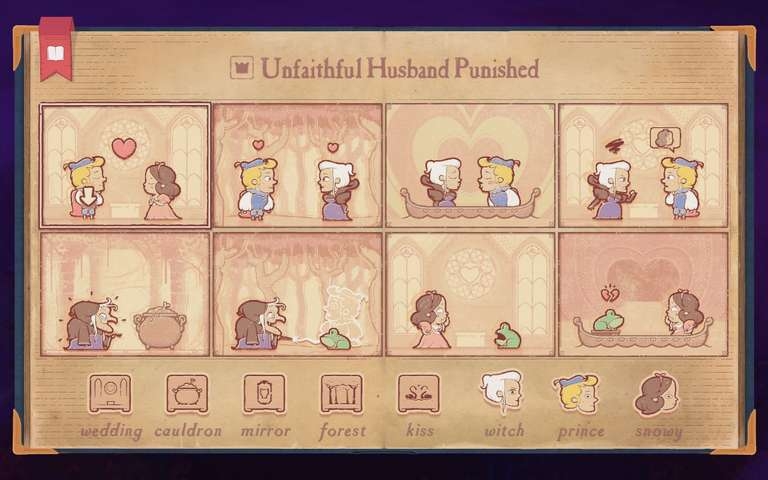 Storyteller Puzzle 'Unfaithful Husband Punished' as described below
